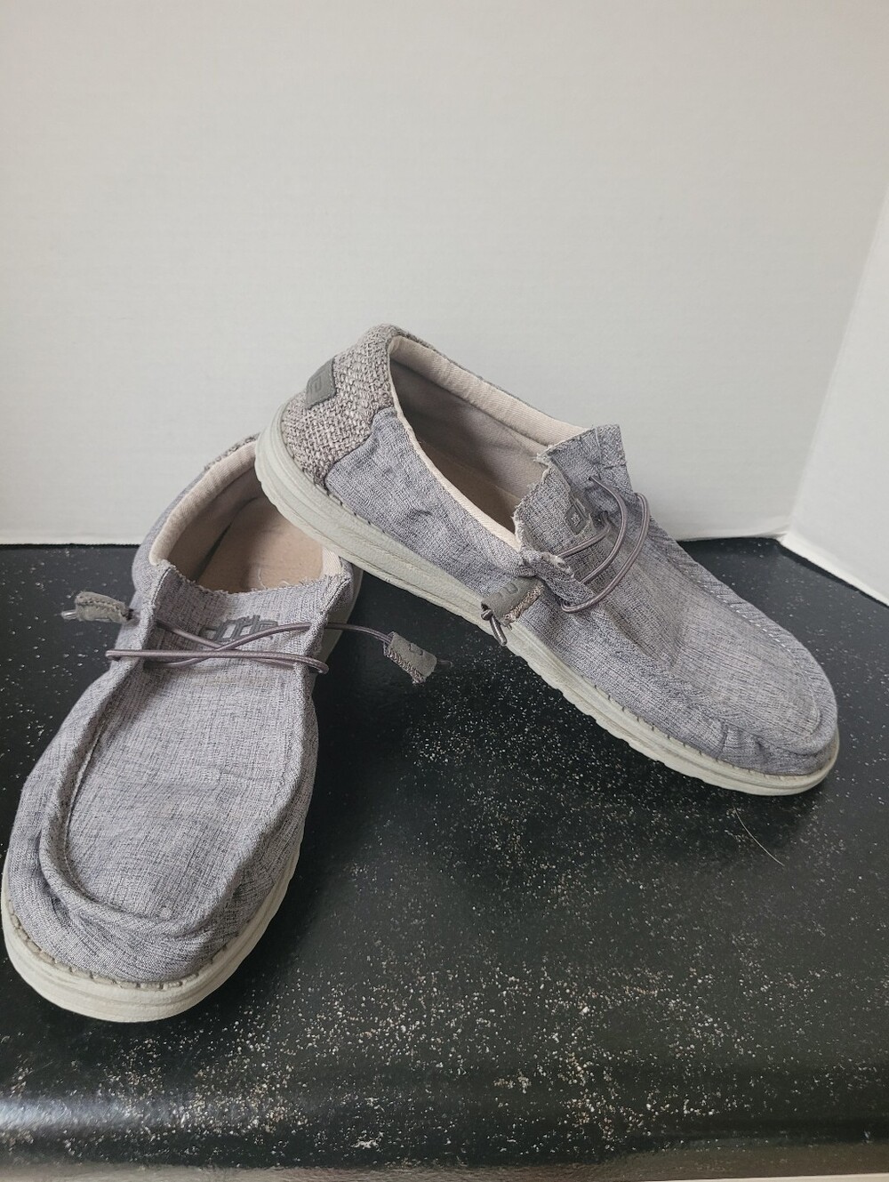 Hey Dude Wally Linen In Pebble Size 10
